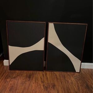 Pair of Linen-Blend Wall Art from H&M Home.